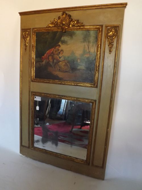 c19th french 'trumeau' mirror