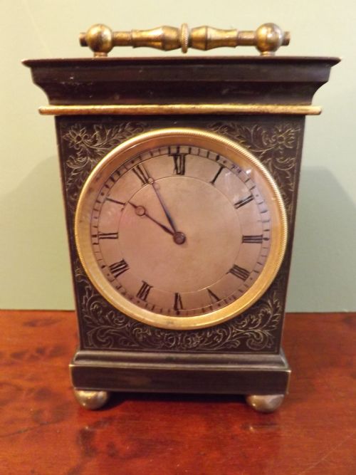 c19th french bronzecased carriage clock