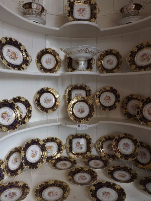 c19th staffordshire porcelain dessert service