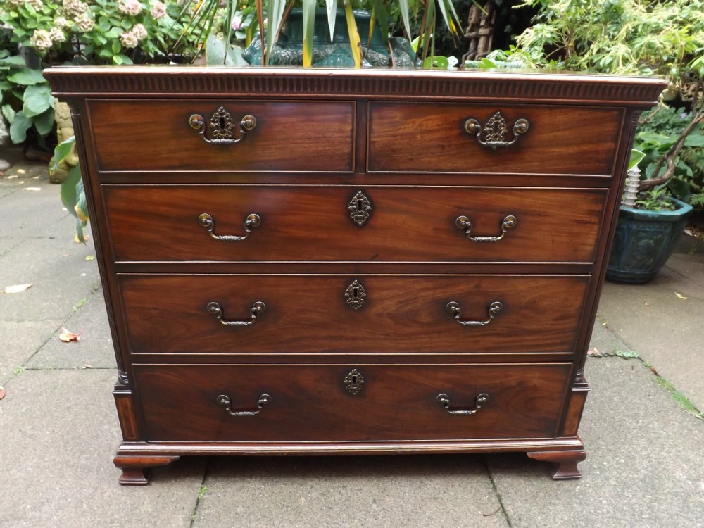early george iii chippendaleperiod c18th mahogany chest of drawers