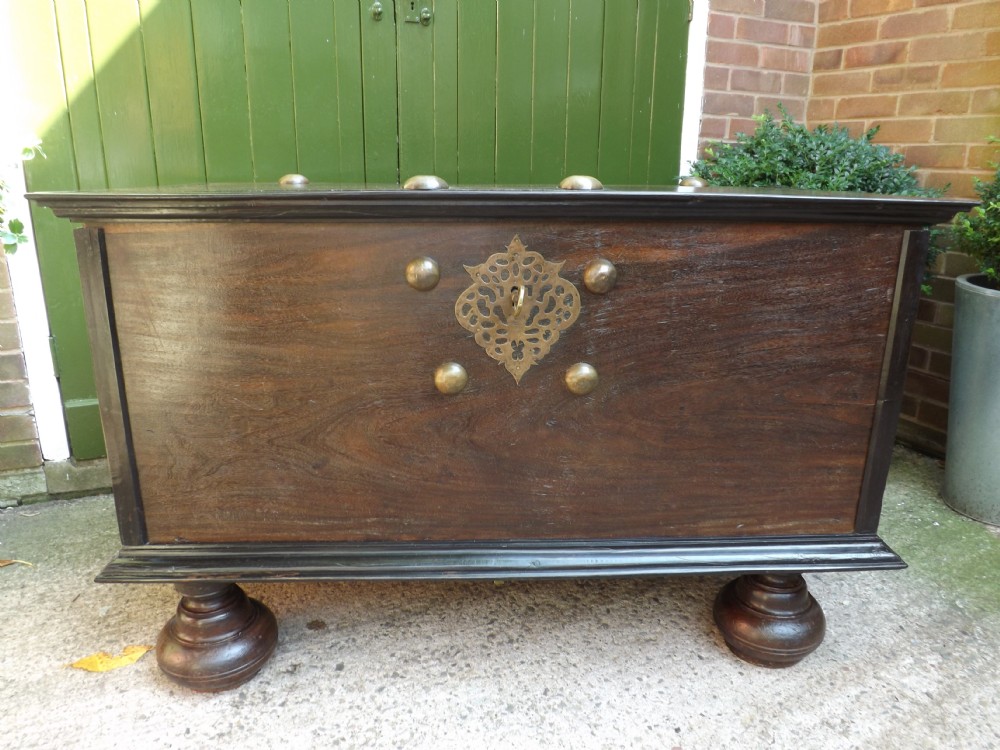 fine c18th dutch colonial palisander and ebony bronzemounted chest