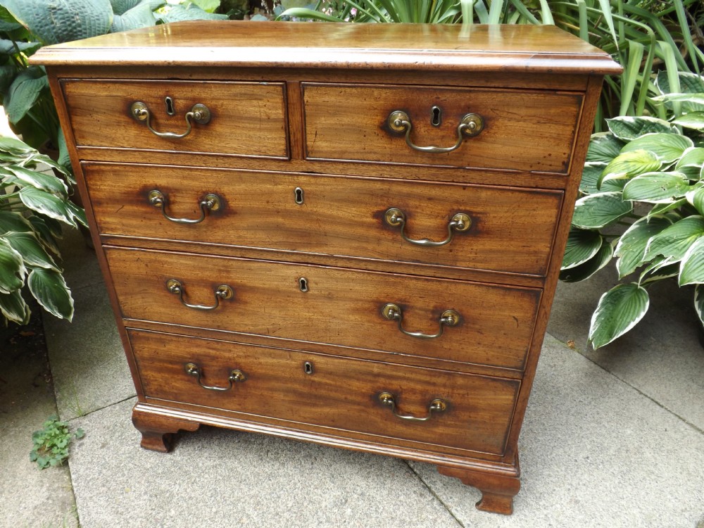c18th george iii period mahogany chestofdrawers of good compact proportions