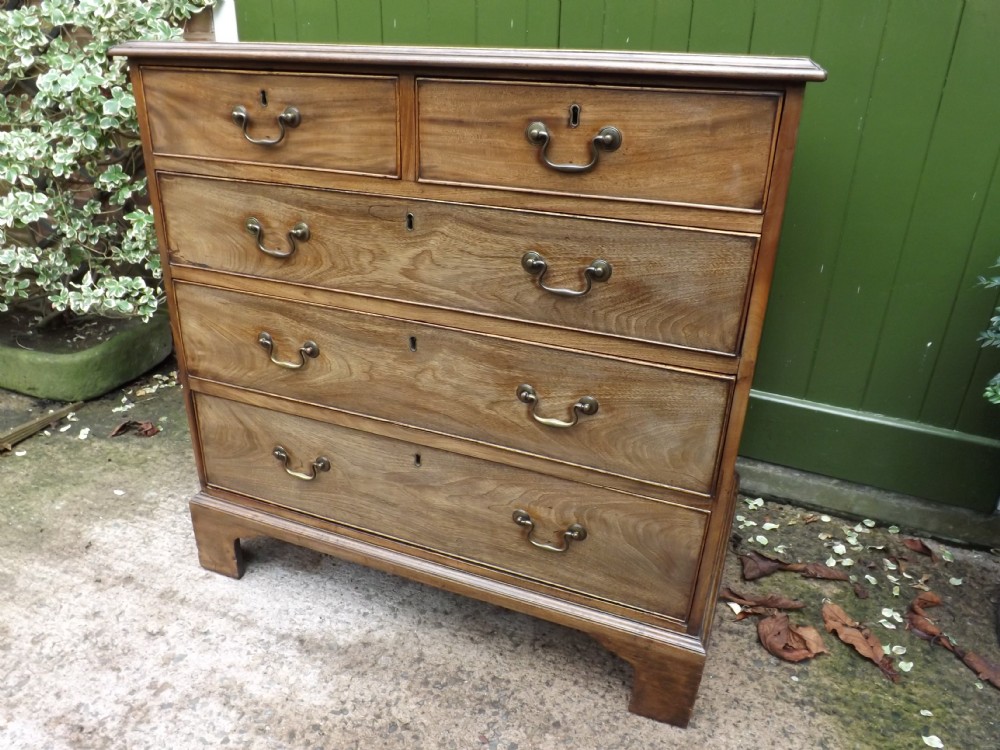 c18th george iii period mahogany chest of drawers
