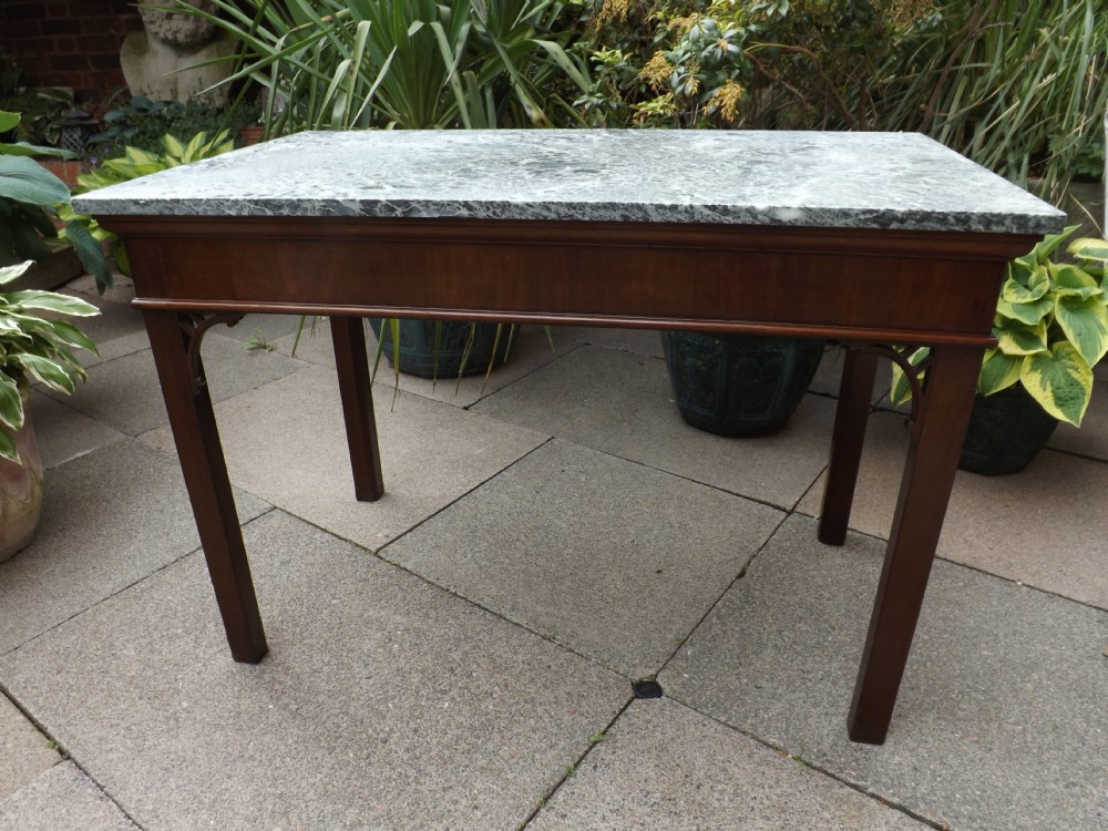 c18th george iii chippendale period and design mahogany centrepier table with marble top