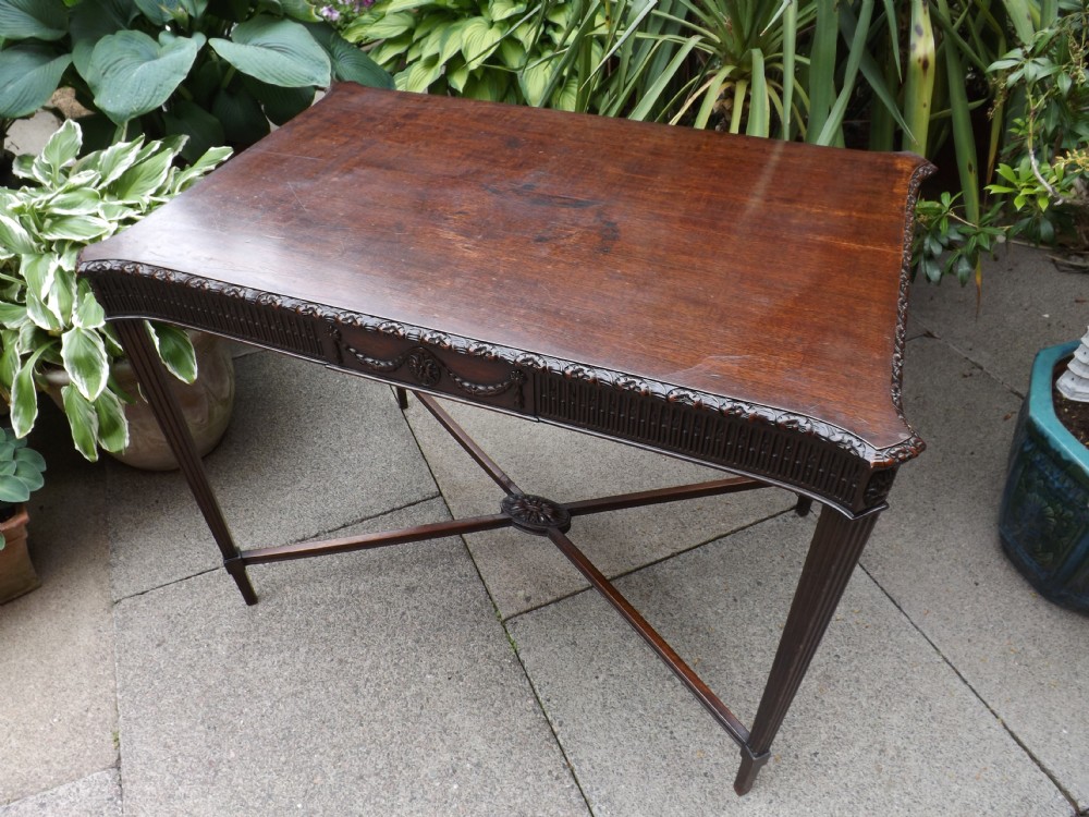 late c19th adamrevival mahogany 'silver' or centre table