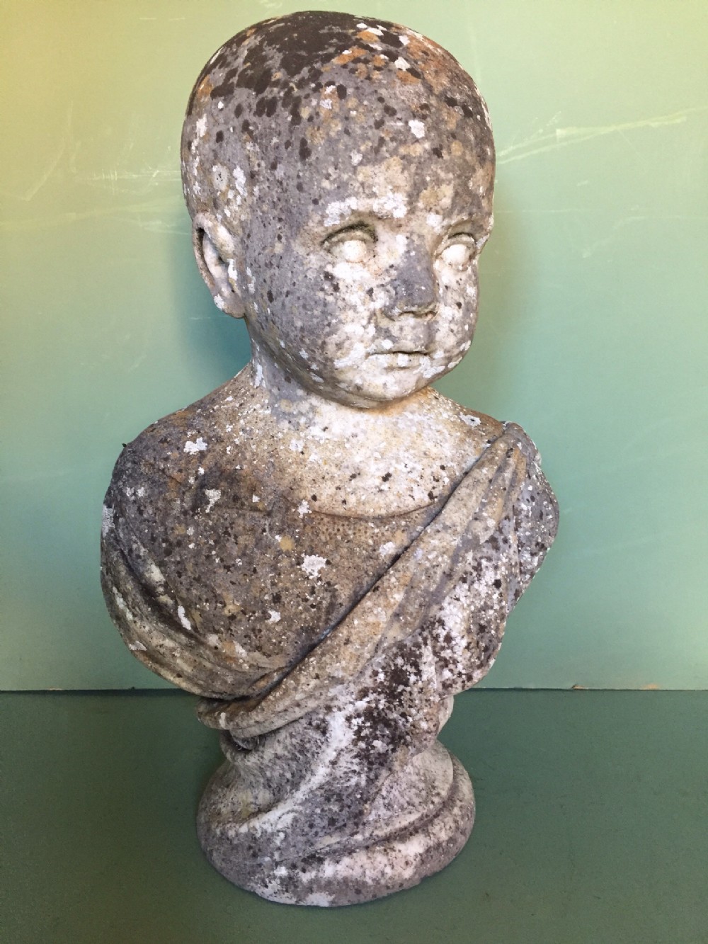 late c18thearly c19th carved marble bust study of child