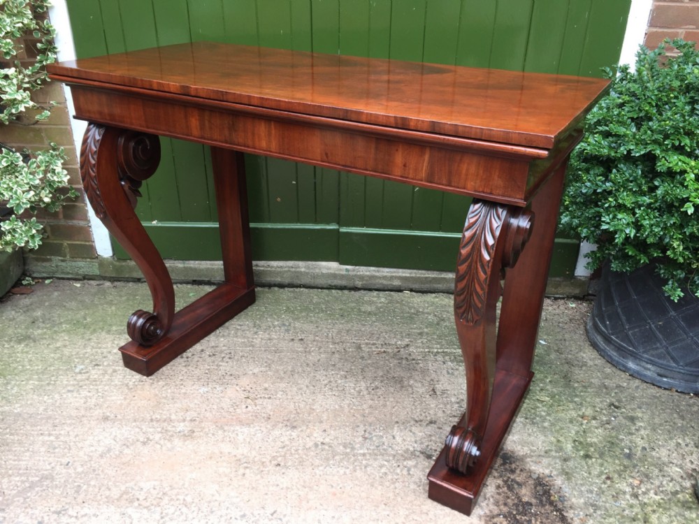 early c19th regency period mahogany console or hall table
