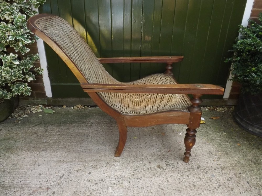 late c19th angloindian teakframed 'planter's' armchair