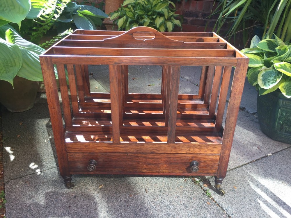 early c19th regency period oversized rosewood canterbury of restrained design