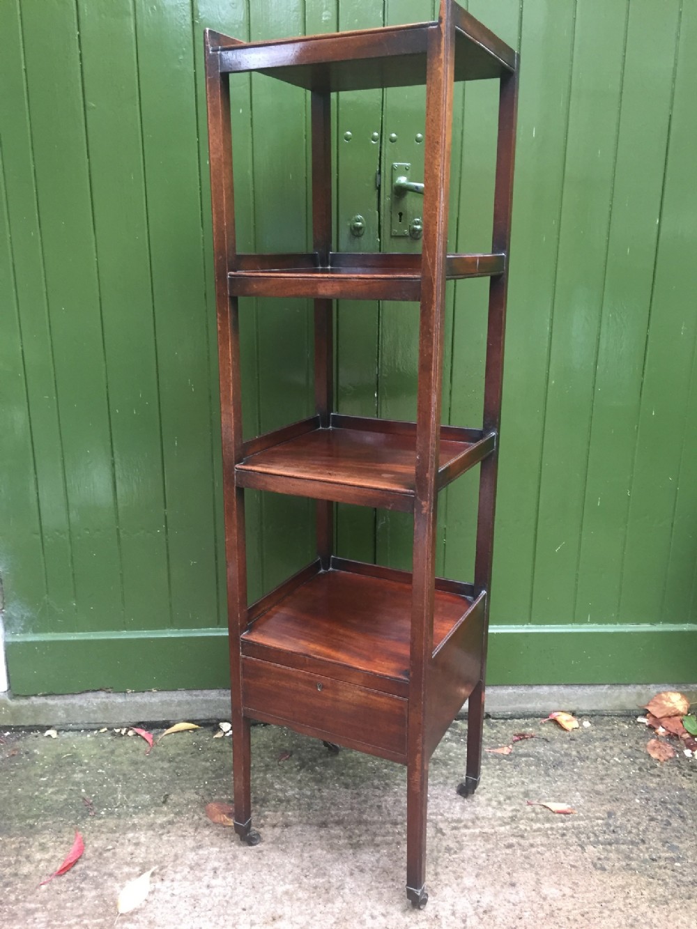 late c18th george iii period mahogany etagere of restrained and sophisticated design