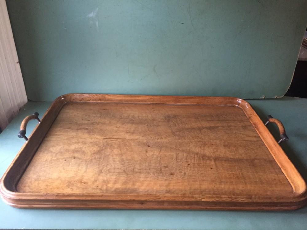 late c19th victorian period walnut tray