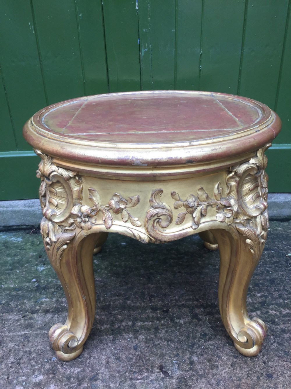 c19th french carved giltwood vase or jardiniere stand in the louis xvi style