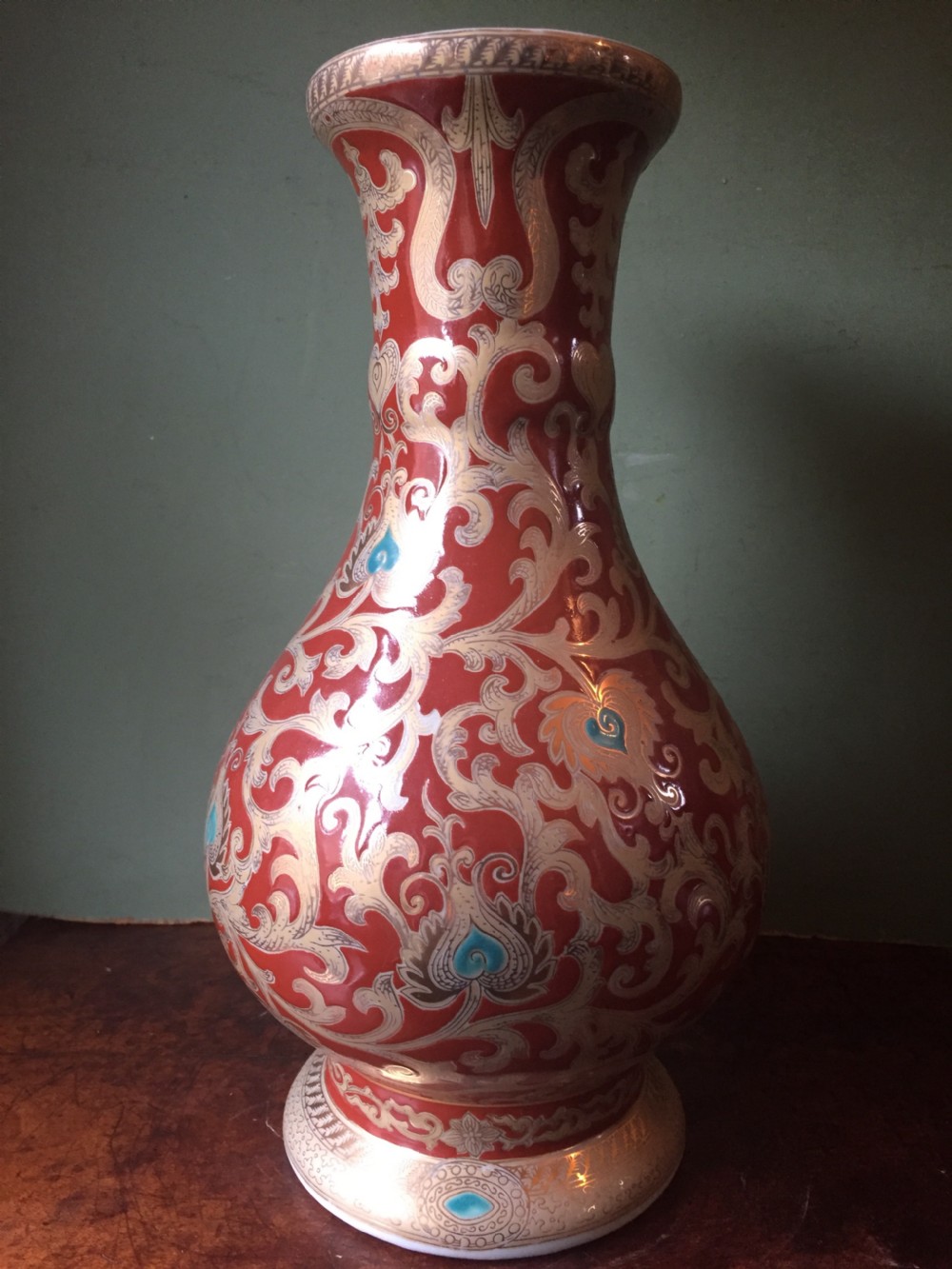 late c19thearly c20th chinese porcelain vase of highly decorative design
