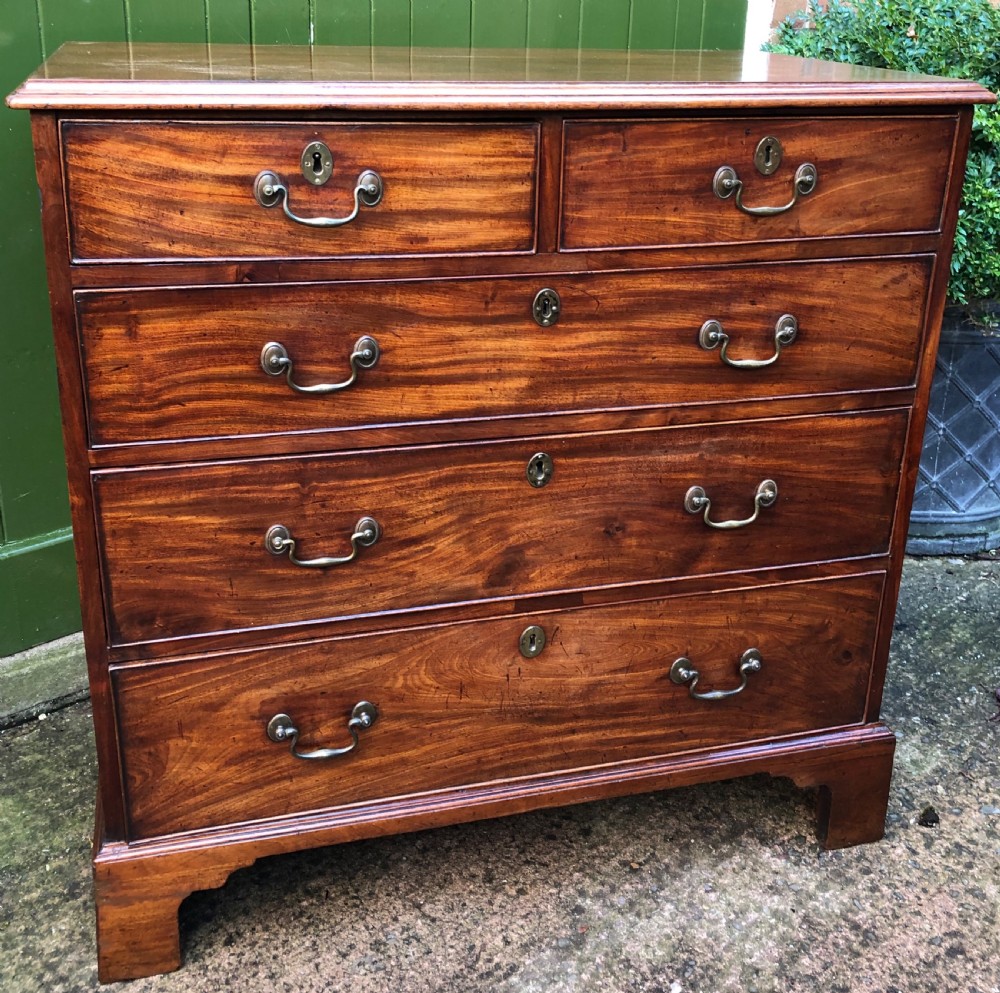 late c18th george iii period mahogany chestofdrawers of good colour and proportions