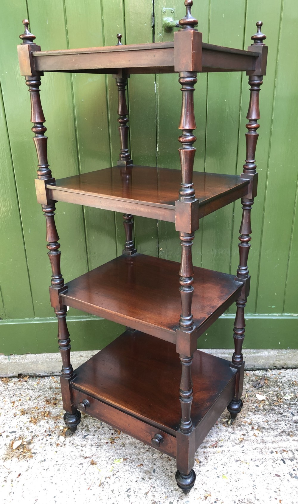 early c19th george iv period 4tier mahogany etagere