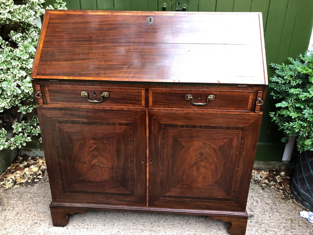 late c18th mahogany sheraton period estate bureau of impressive scale and proportions