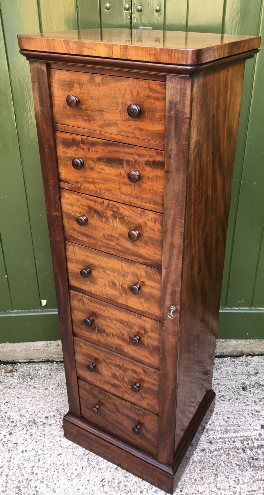 early c19th regency period mahogany sevendrawer wellington chest