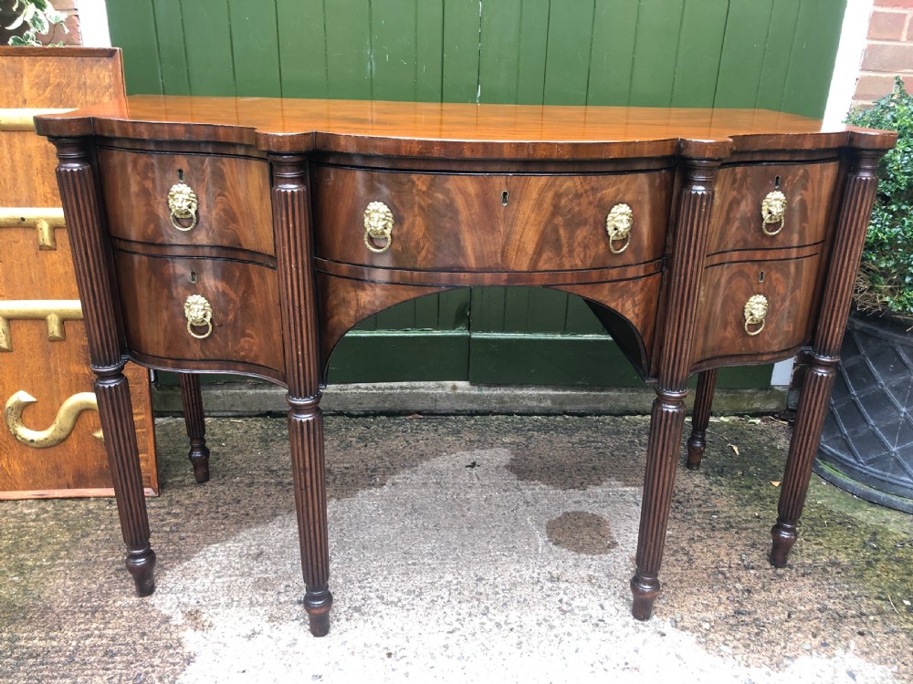 early c19th regency period mahogany sideboard