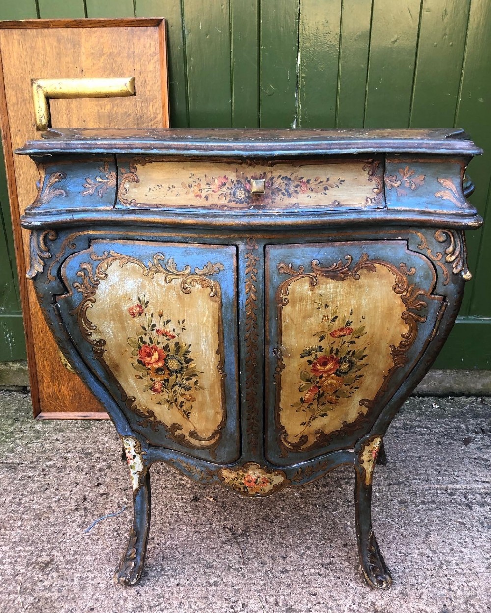 late c19thearly c20th italian polychrome paint and gilt decorated c18th style venetian commode