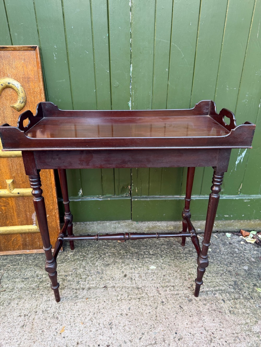 late c19th george iii period style mahogany butlers tray table