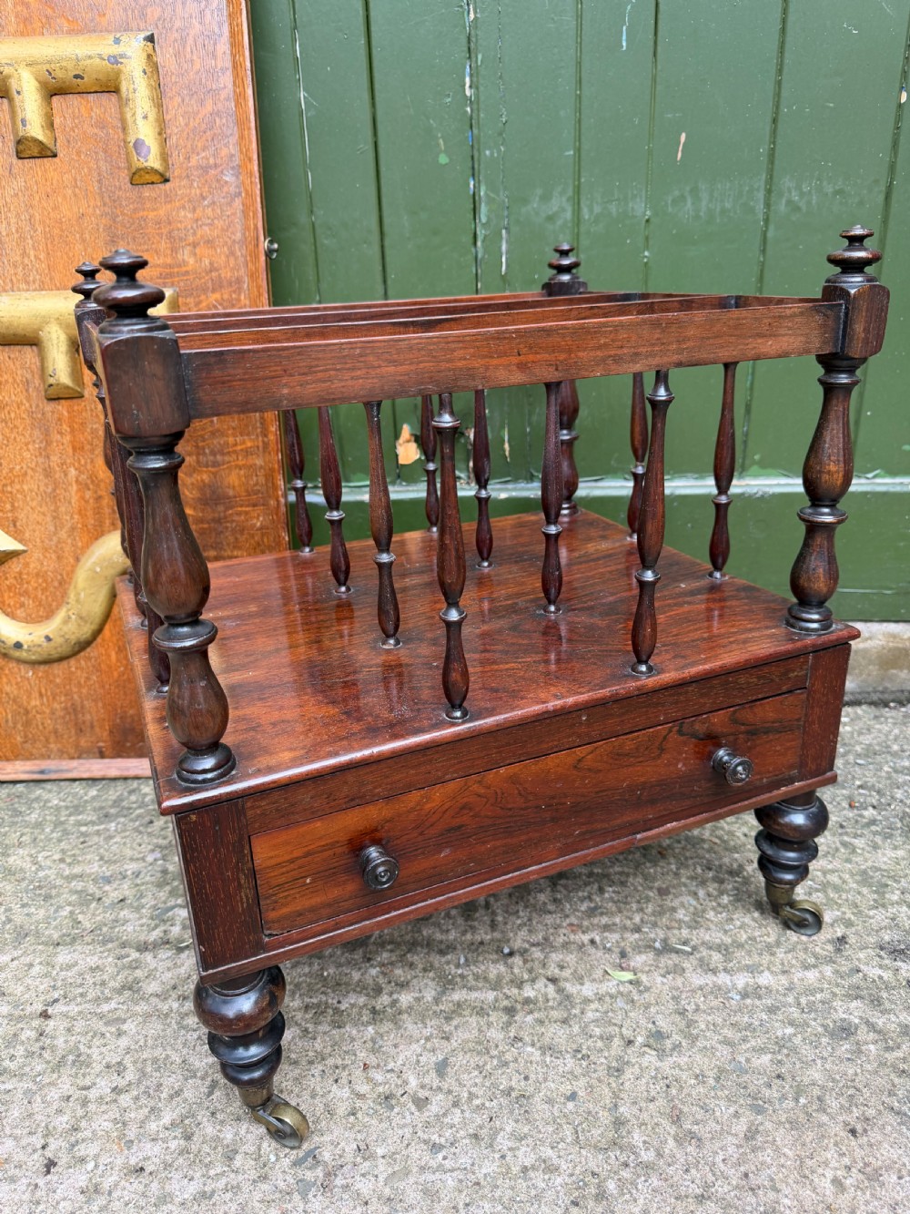 early c19th george iv period rosewood canterbury of smaller scale and proportions