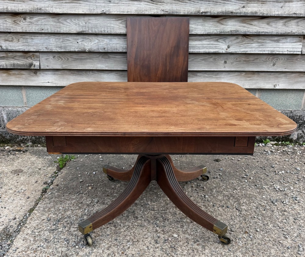 early c19th late george iii period mahogany patented action extending mahogany dining or breakfast table by thomas butler